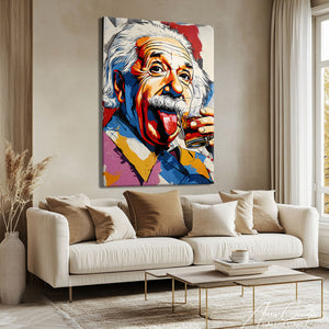 TABLEAU EINSTEIN POP ART AlessioCacciatore