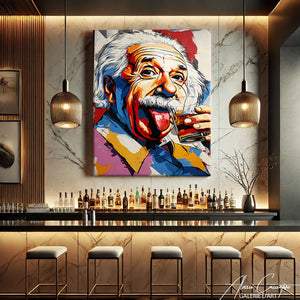 TABLEAU EINSTEIN POP ART AlessioCacciatore