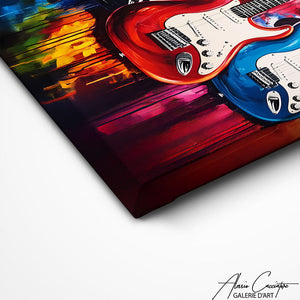 TABLEAU GUITARES SALON AlessioCacciatore