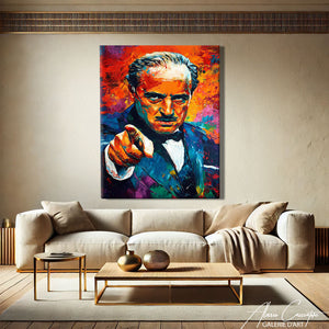 Tableau peinture salon