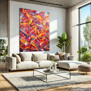 Tableau Graffiti Abstrait