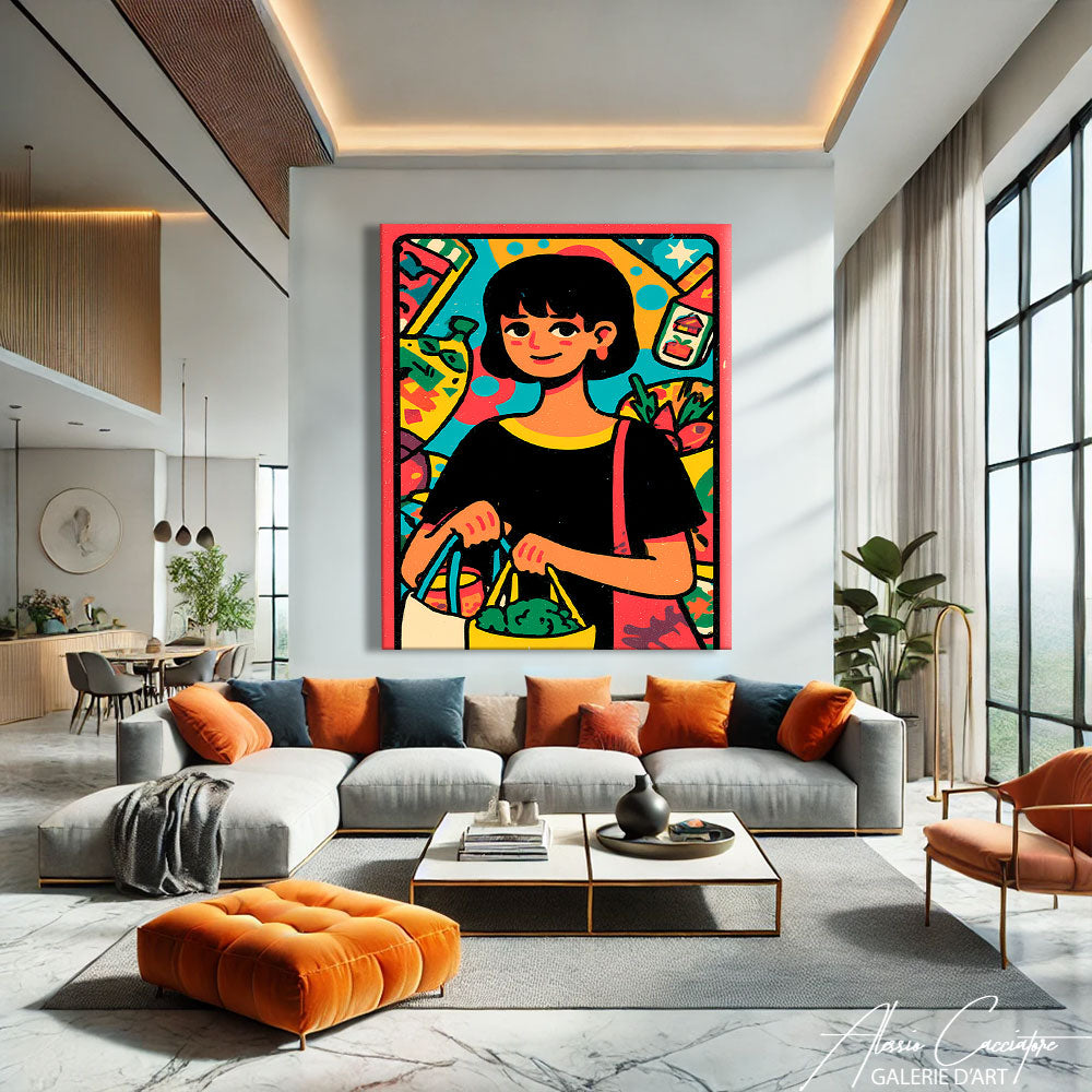 Tableau Moderne Vertical
