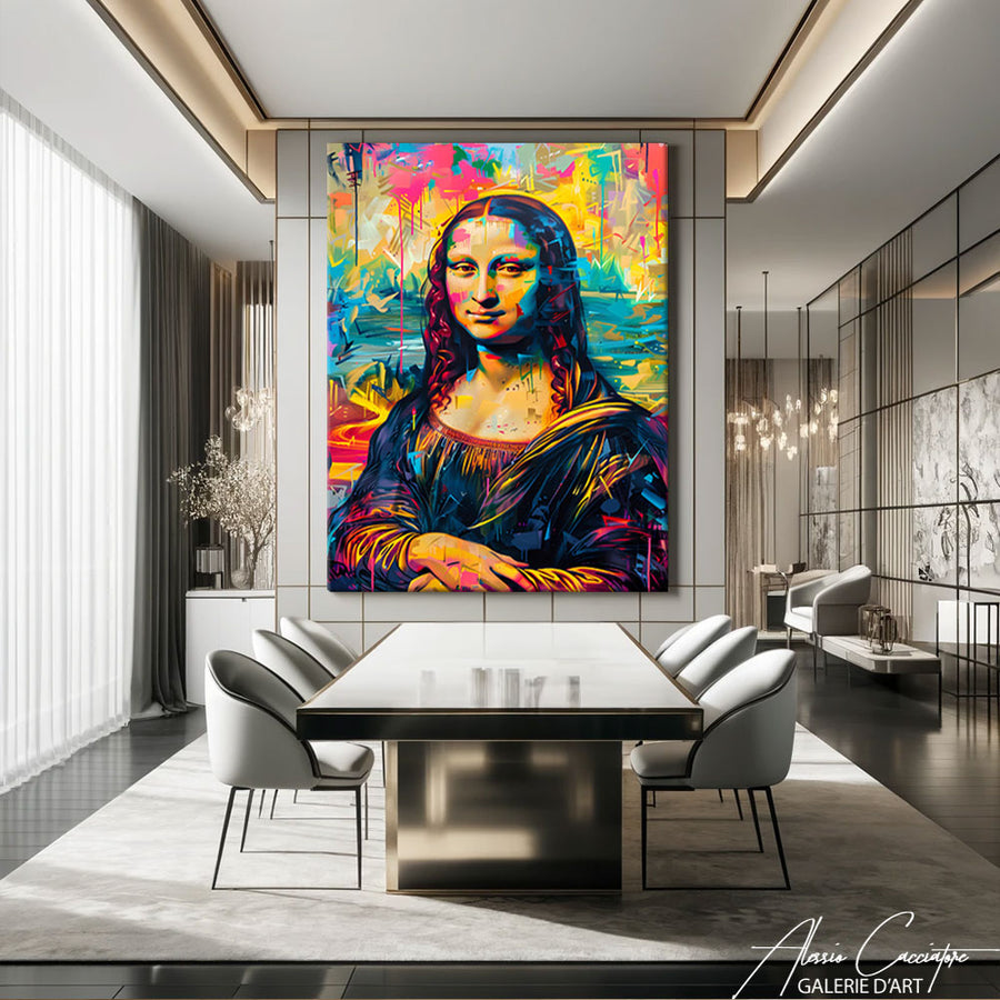 TABLEAU POP ART JOCONDE – mise en situation