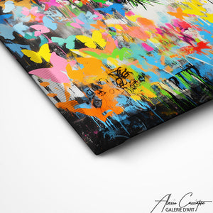 TABLEAU GRAFFITI BANKSY Alessio Cacciatore