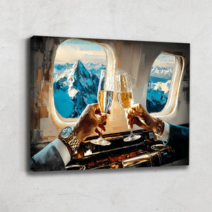 Tableau luxe champagne