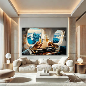 Tableau luxe champagne