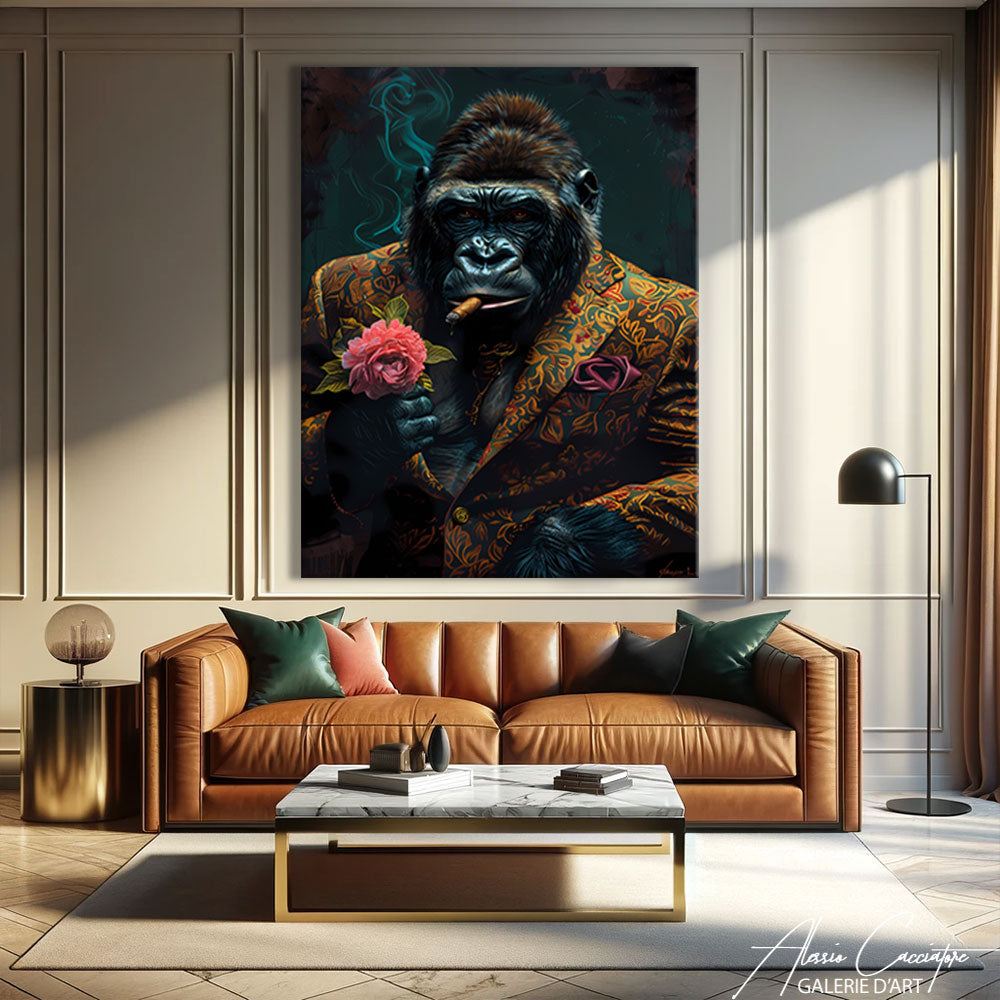 Gorille Toile Tableau