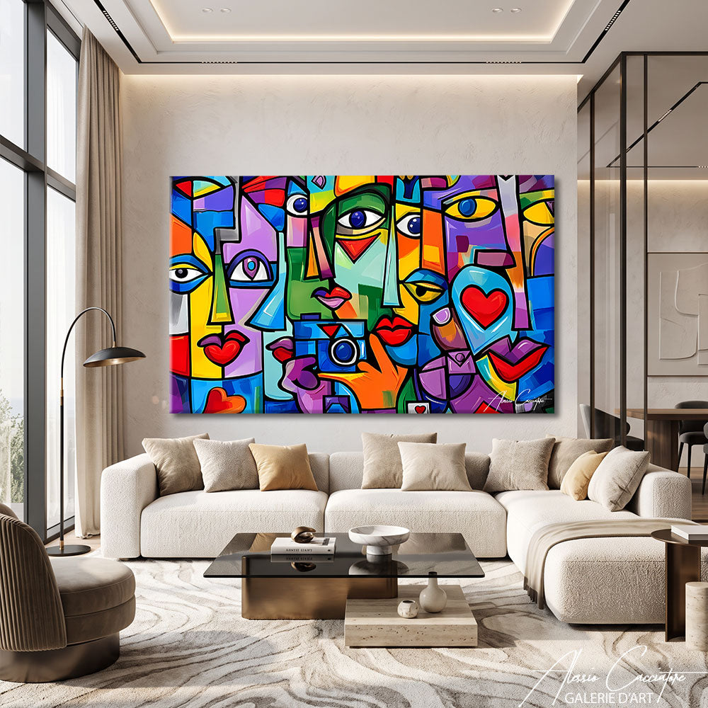 TABLEAU COLORÉ CONTEMPORAIN