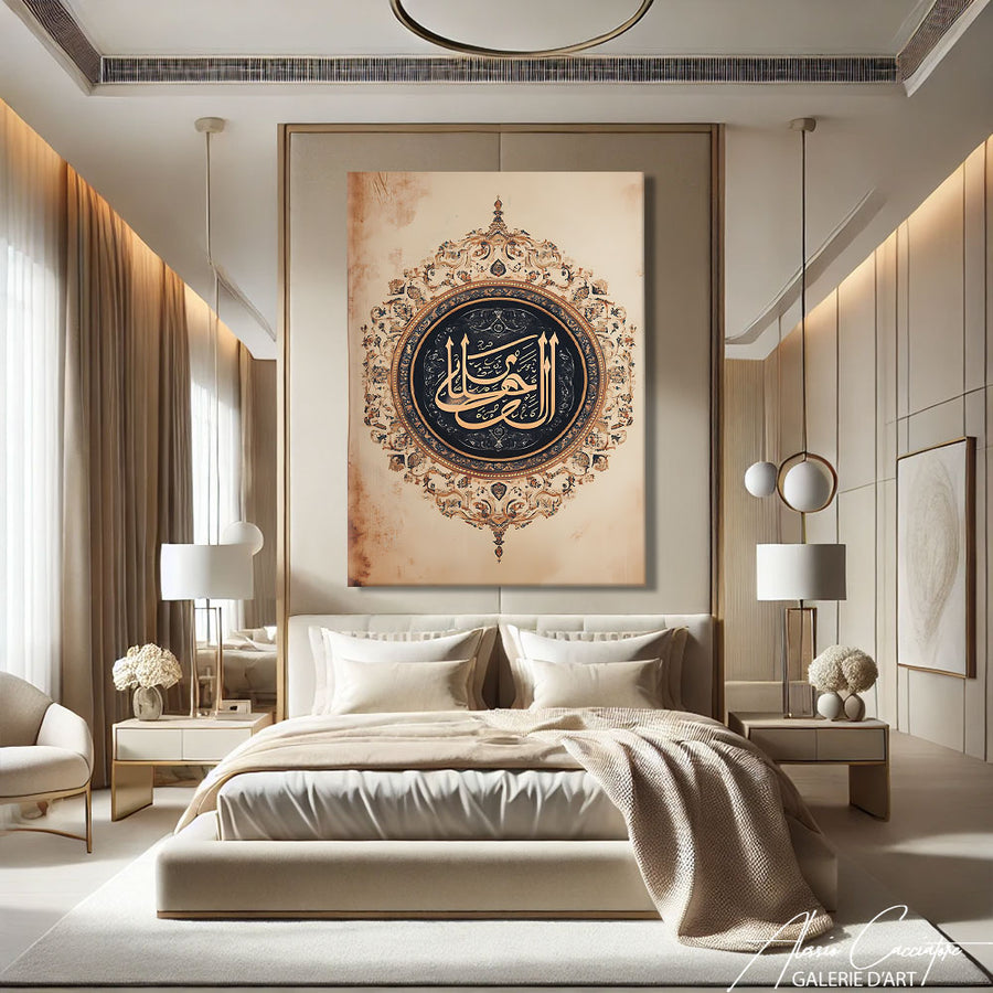 Cadre Calligraphie Islam – mise en situation
