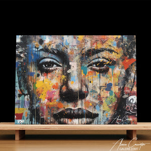 tableau street art coloré