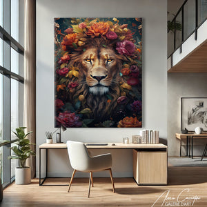 TABLEAU LION ABSTRAIT