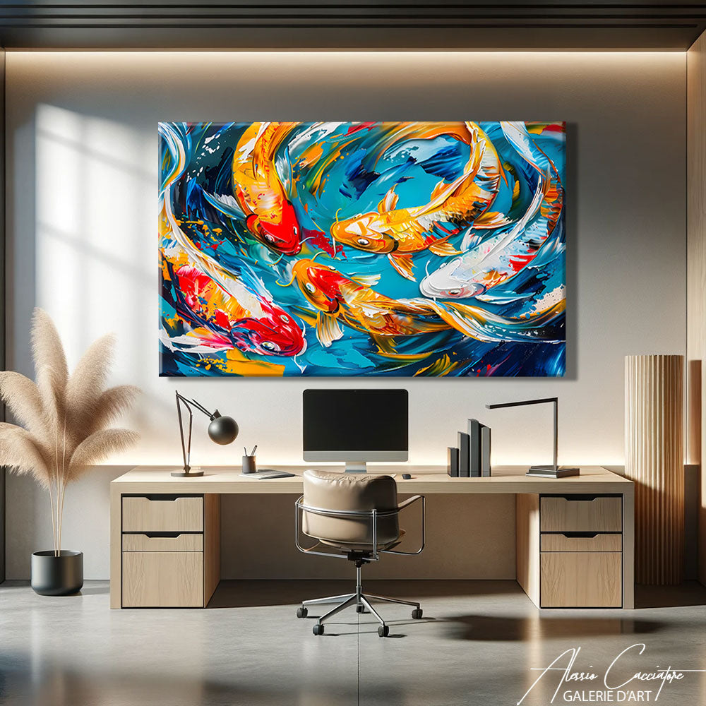Tableau Carpe Koi