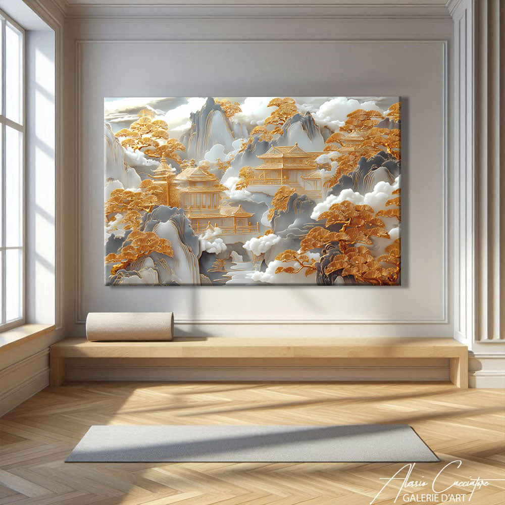 TABLEAU PAYSAGE JAPONAIS