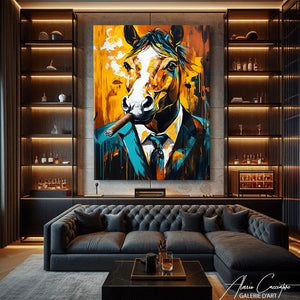 Tableau Cheval Cigare