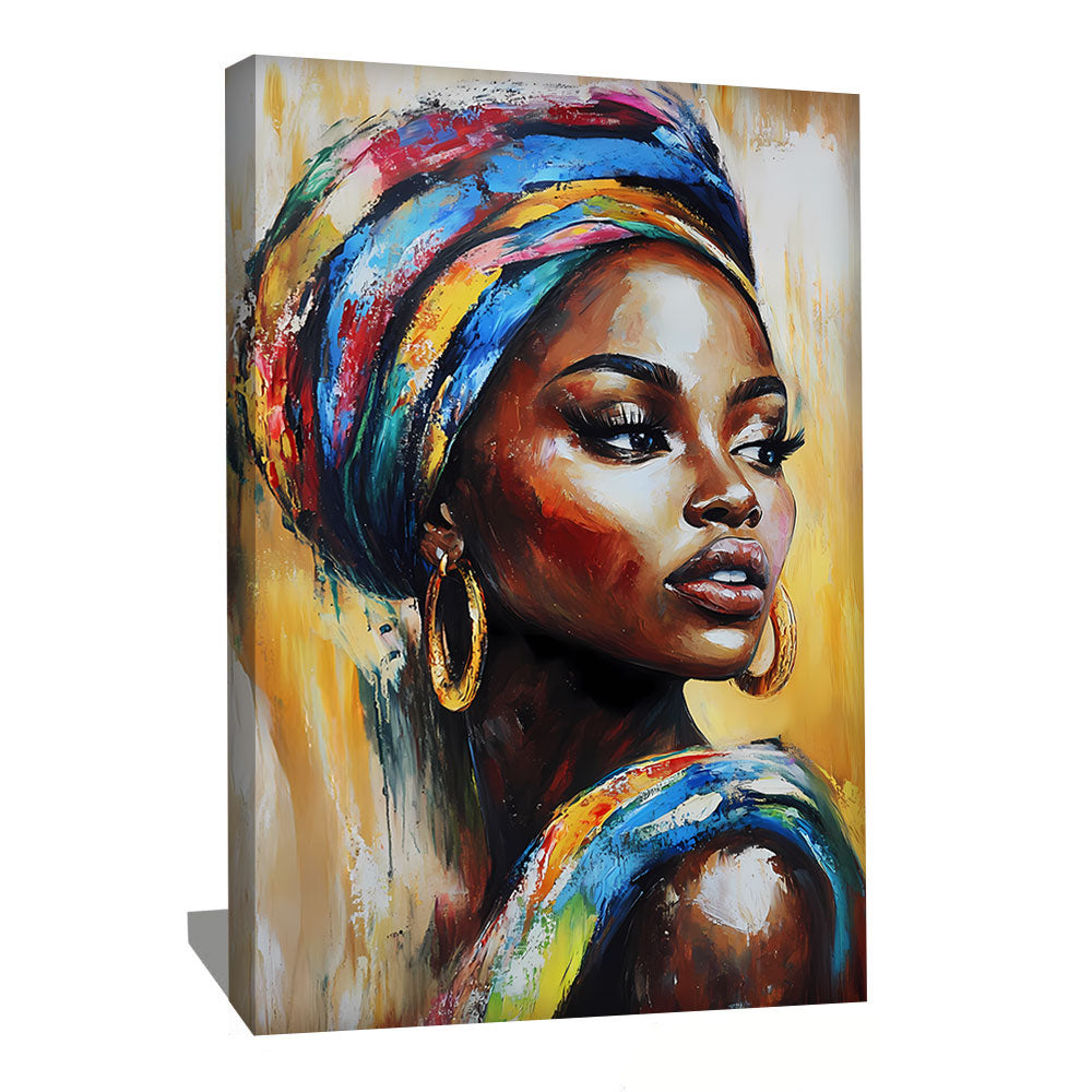 Tableau Tete Femme Africaine