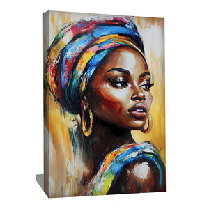 Tableau Tete Femme Africaine