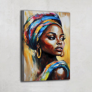 Tableau Tete Femme Africaine