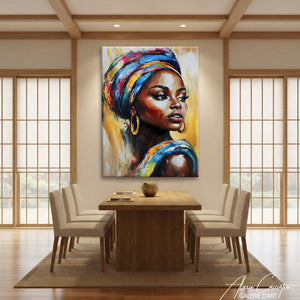 Affiche Tete Femme Africaine