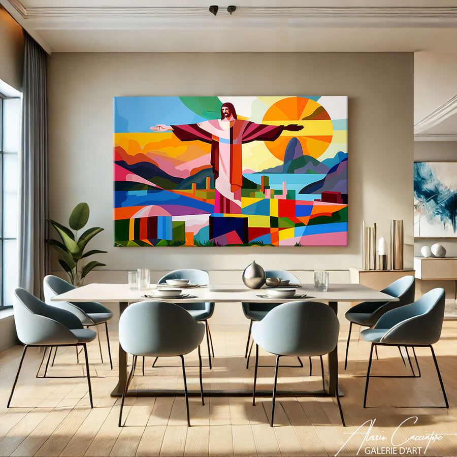 Tableau Pop Art Paysage
– mise en situation