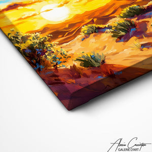TABLEAU GIRAFE PAYSAGE Alessio Cacciatore