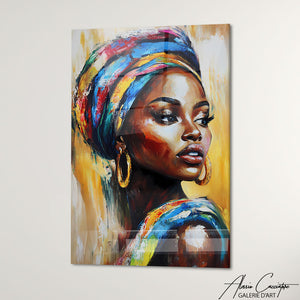 Cadre Tete Femme Africaine