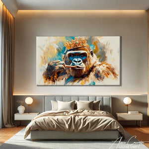 Tableau Gorille Cigare