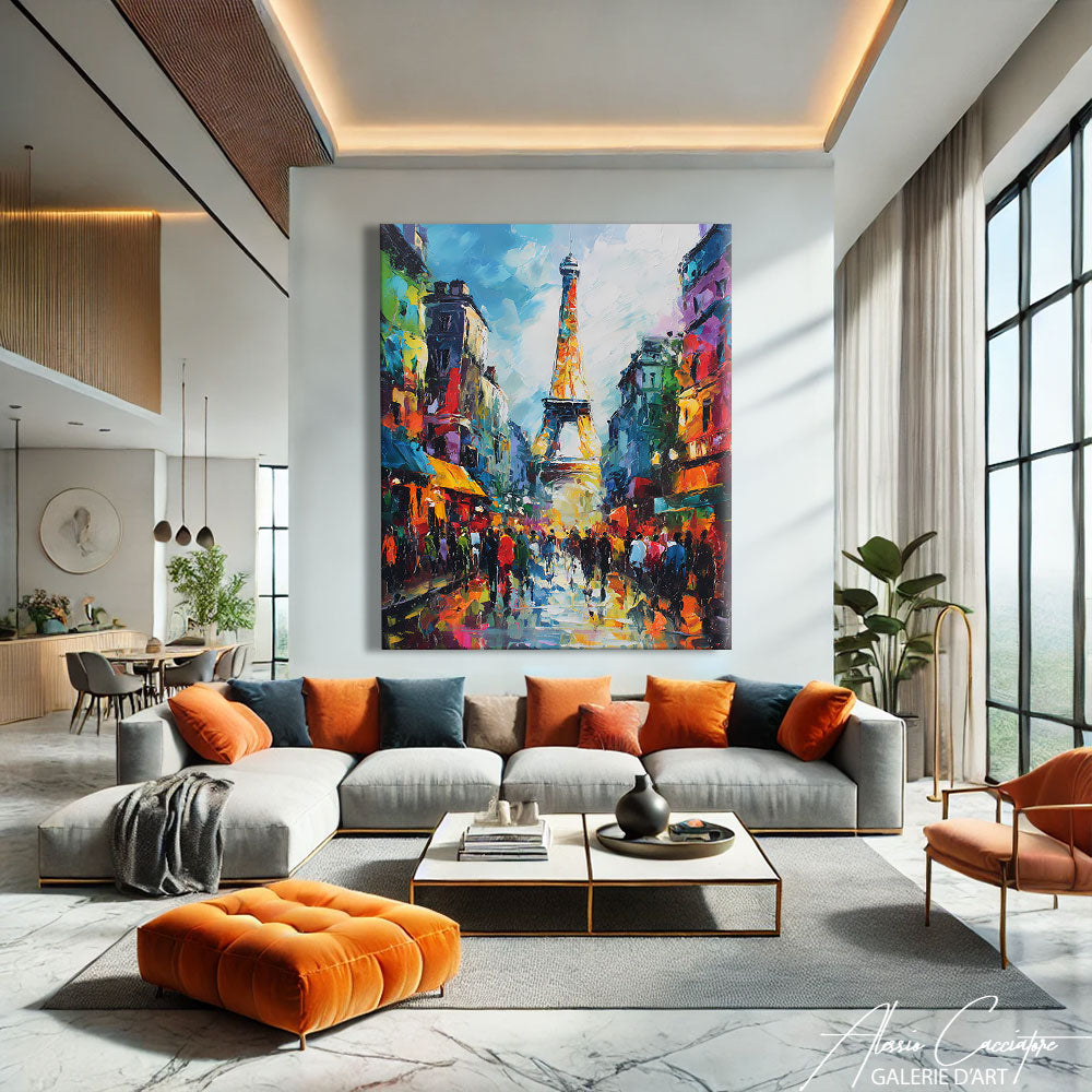 Tableau Moderne Abstrait Grand Format