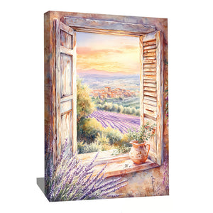 TABLEAU FENÊTRE OUVERTE SUR JARDIN