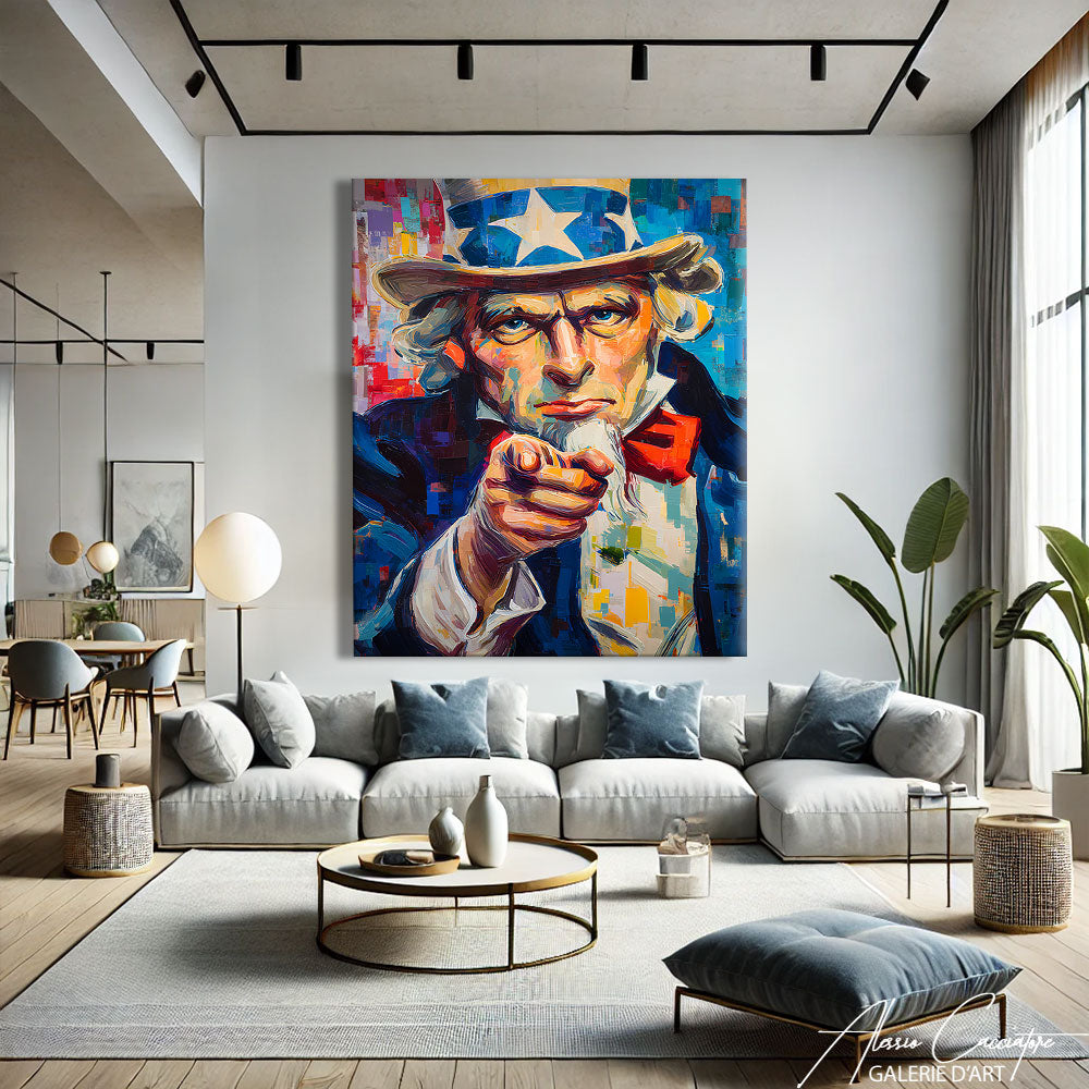 UNCLE SAM POP ART PAINTING