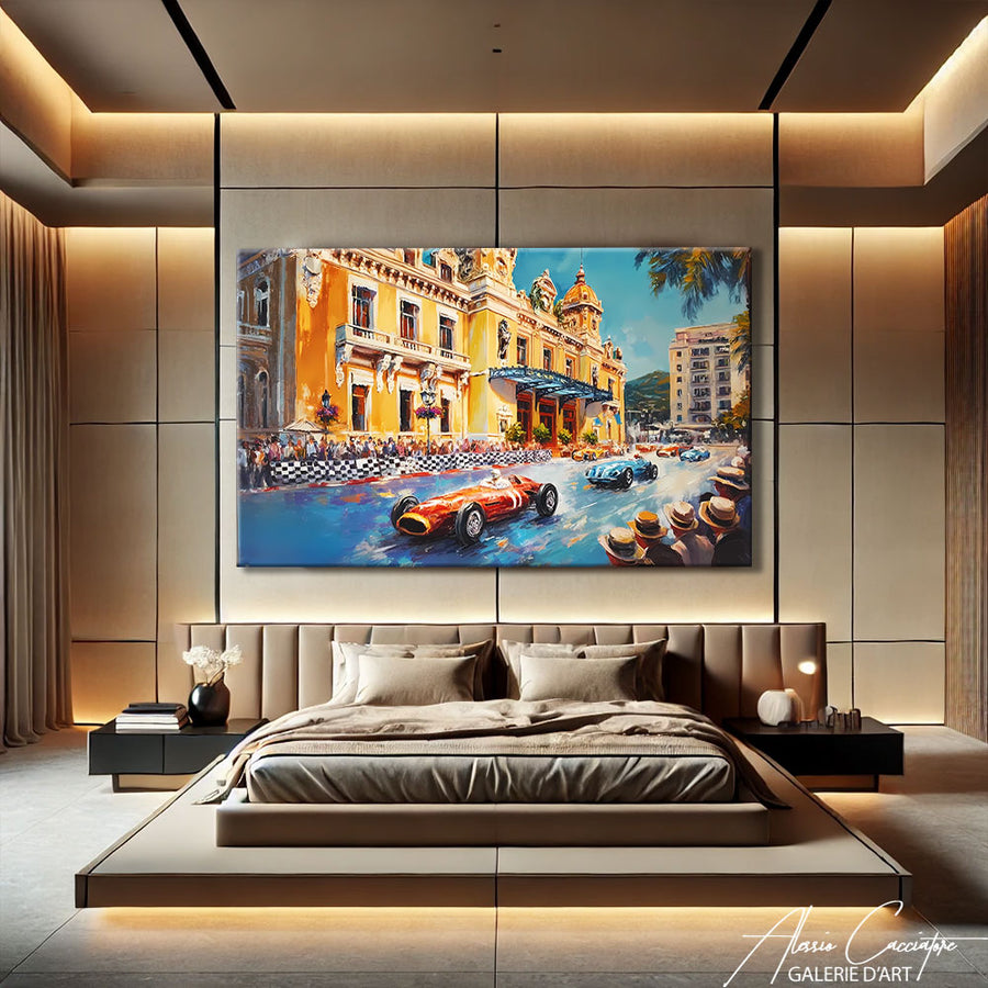 Tableau Monaco vintage – mise en situation