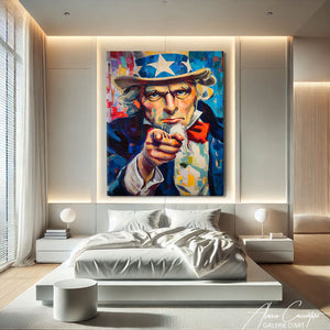 TABLEAU UNCLE SAM POP ART AlessioCacciatore