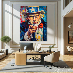 TABLEAU UNCLE SAM POP ART AlessioCacciatore