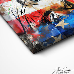 TABLEAU DRAPEAU AMÉRICAIN Alessio Cacciatore