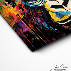 TABLEAU COULEUR GORILLE Alessio Cacciatore