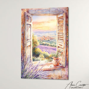 TABLEAU FENÊTRE OUVERTE SUR JARDIN Alessio Cacciatore