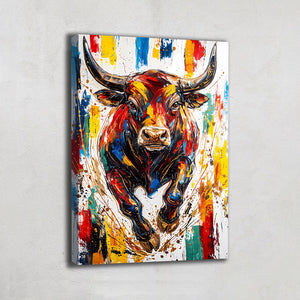 Tableau Pop Art Taureau