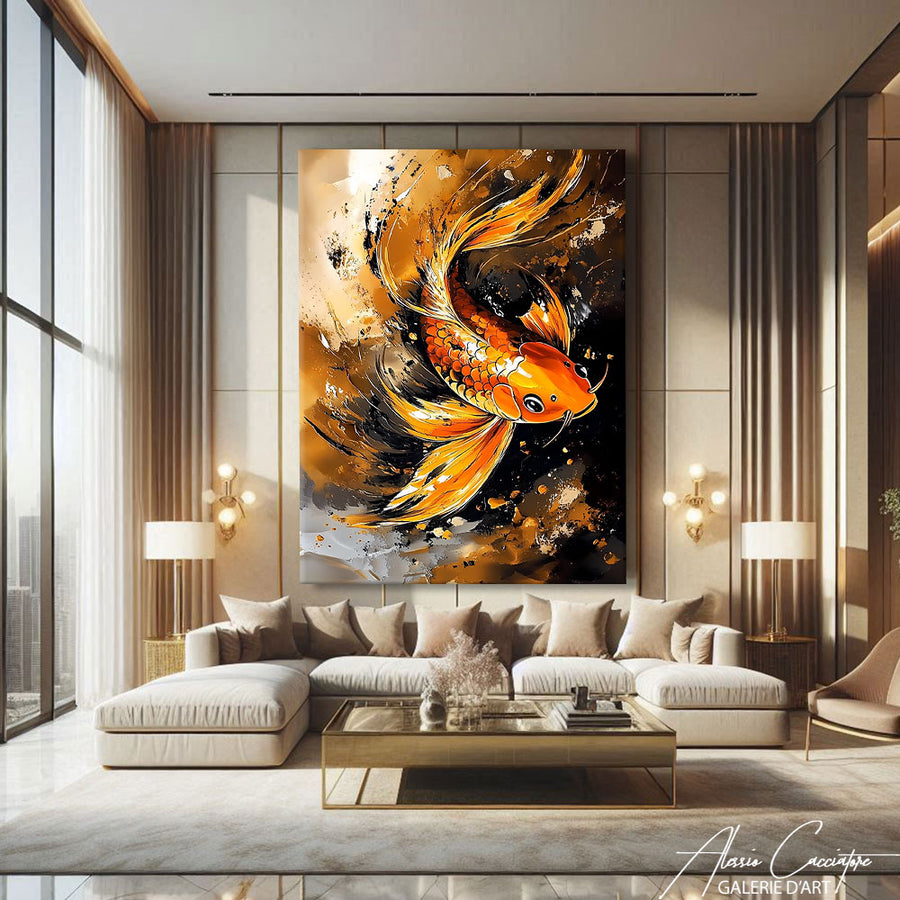Tableau Poisson Décoratif – mise en situation