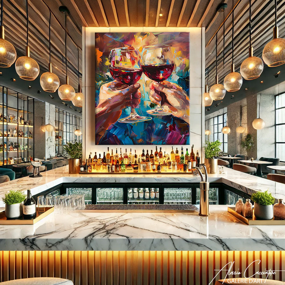 Tableau Acrylique Abstrait