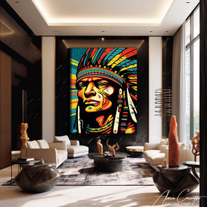 tableau indien pop art