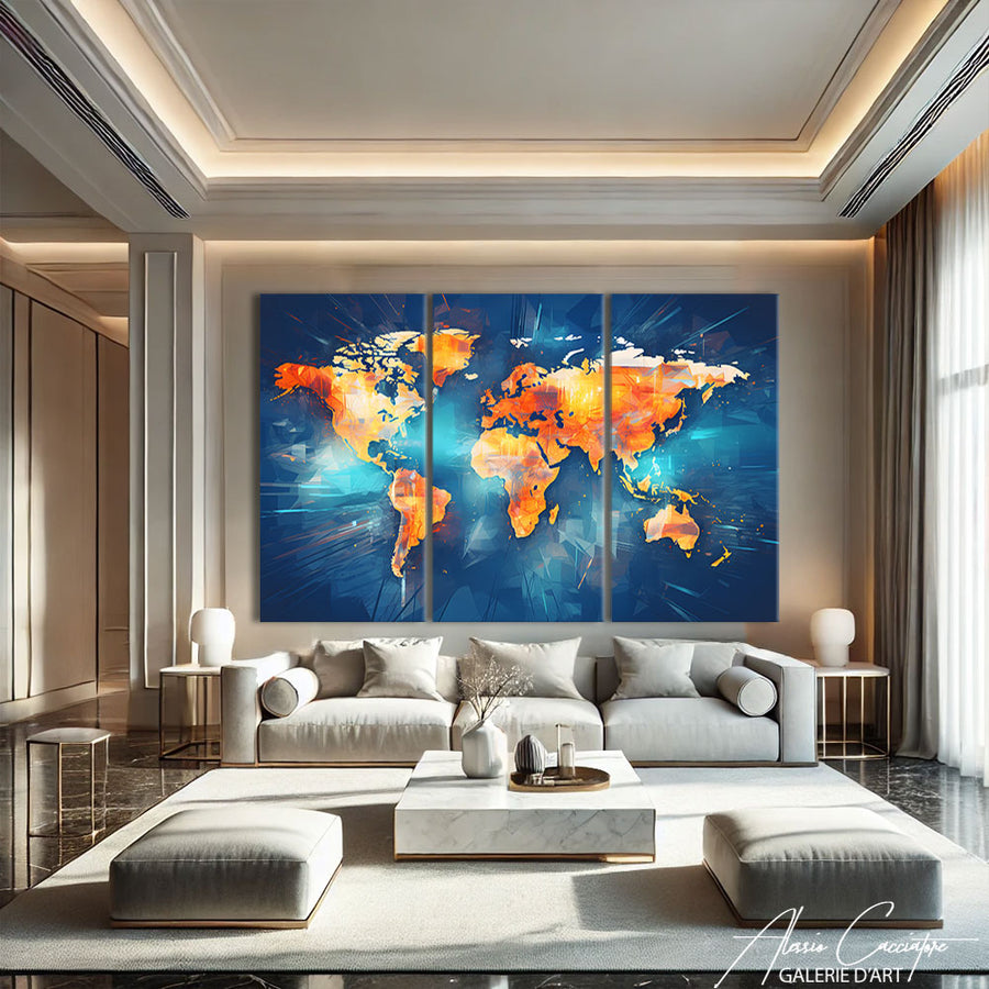tableau triptyque chambre – mise en situation