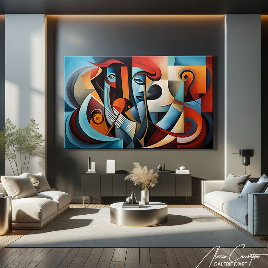 peinture abstraite cubisme – mise en situation
