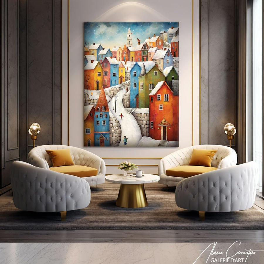 Tableau Chalet de Montagne – mise en situation