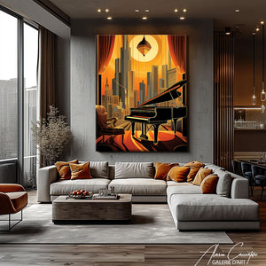 grand tableau art deco