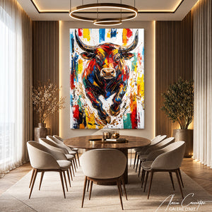 Affiche Pop Art Taureau