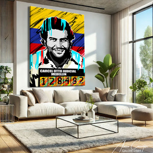TABLEAU PABLO ESCOBAR COLORE