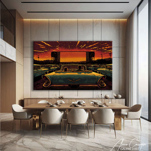 Tableau coucher de soleil