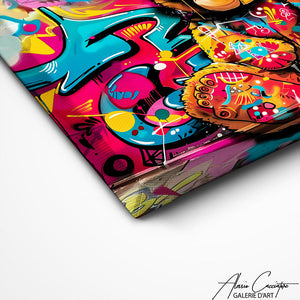 TABLEAU NOUNOURS STREET ART Alessio Cacciatore
