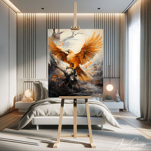 Peinture Oiseau Abstrait