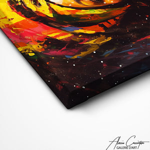 TABLEAU HUILE FEMME AFRICAINE Alessio Cacciatore