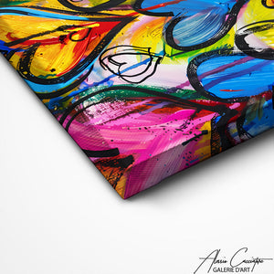 TABLEAU COEURS STREET ART Alessio Cacciatore